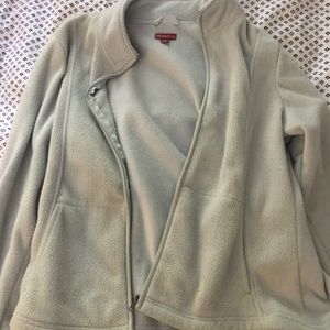 light blues fleece jacket